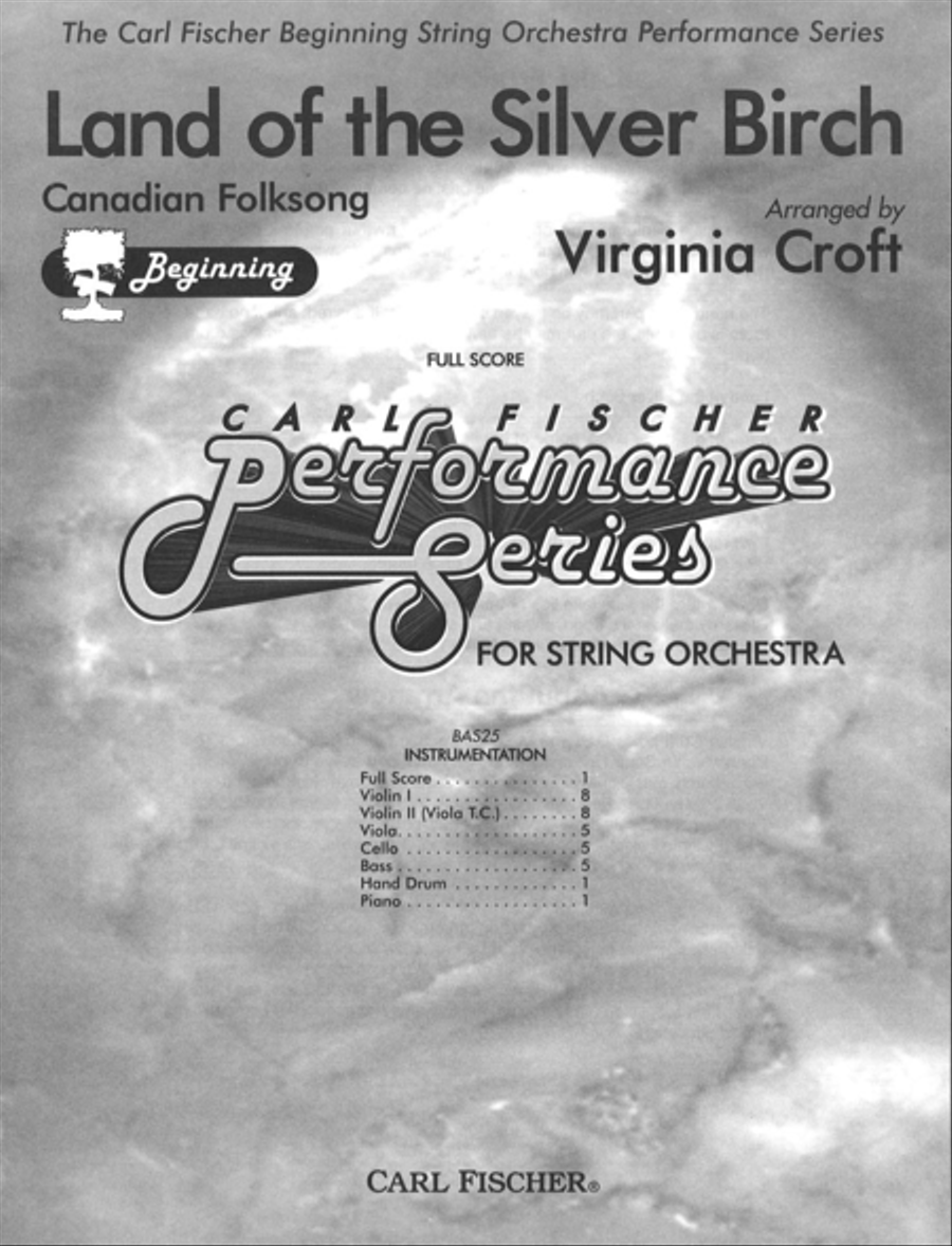 Land of the Silver Birch String Orchestra scores gallery preview page 1