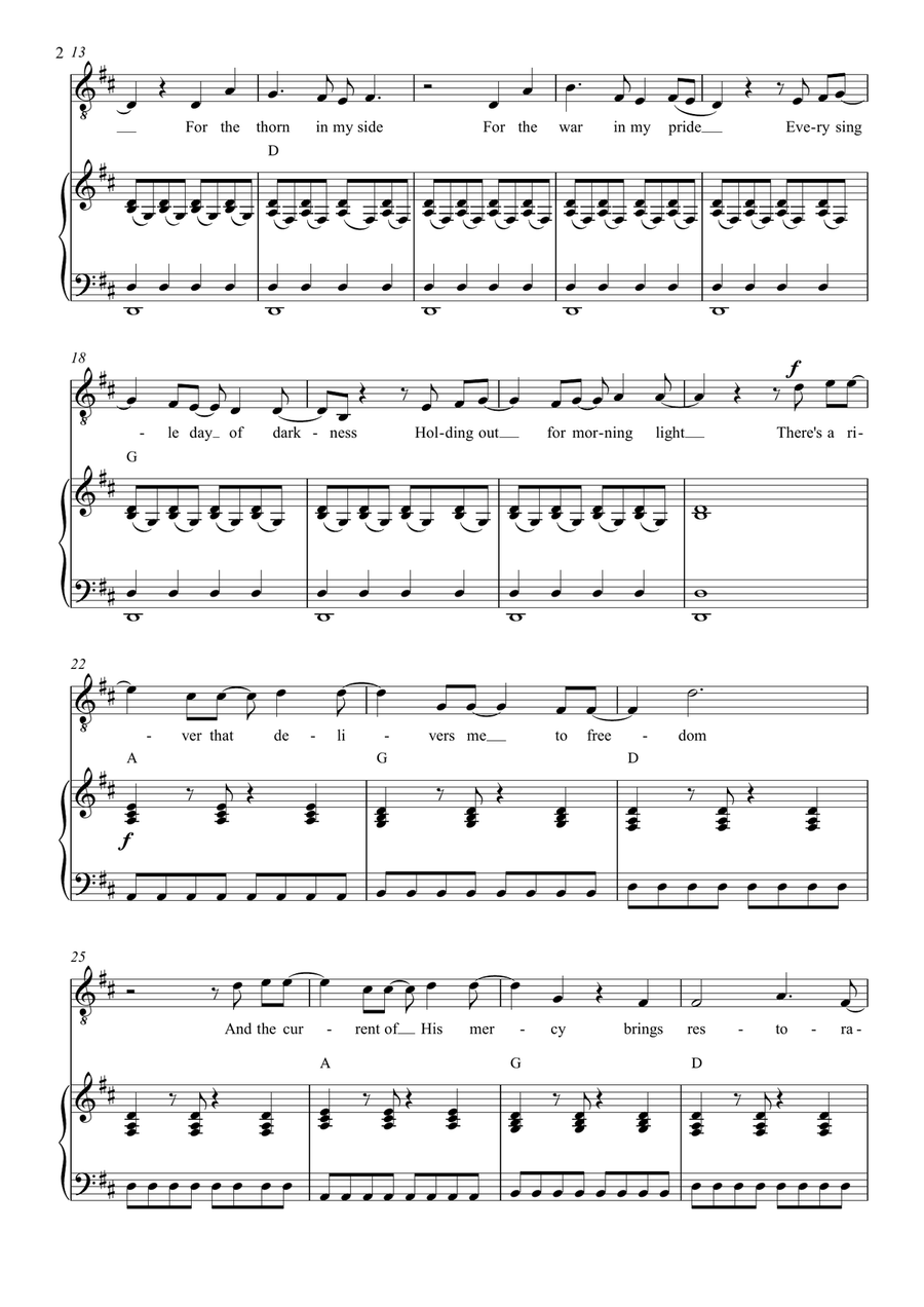 Let It Begin Piano, Vocal, Guitar scores gallery preview page 2