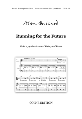 Running for the Future, for two-part (or unison) voices and piano