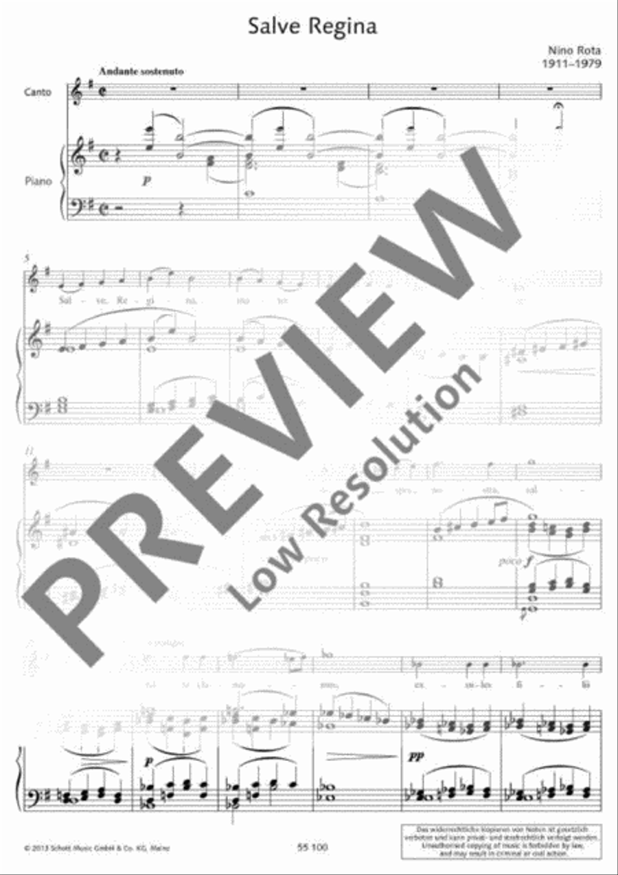 Salve Regina Mezzo-Soprano Voice scores gallery preview page 6
