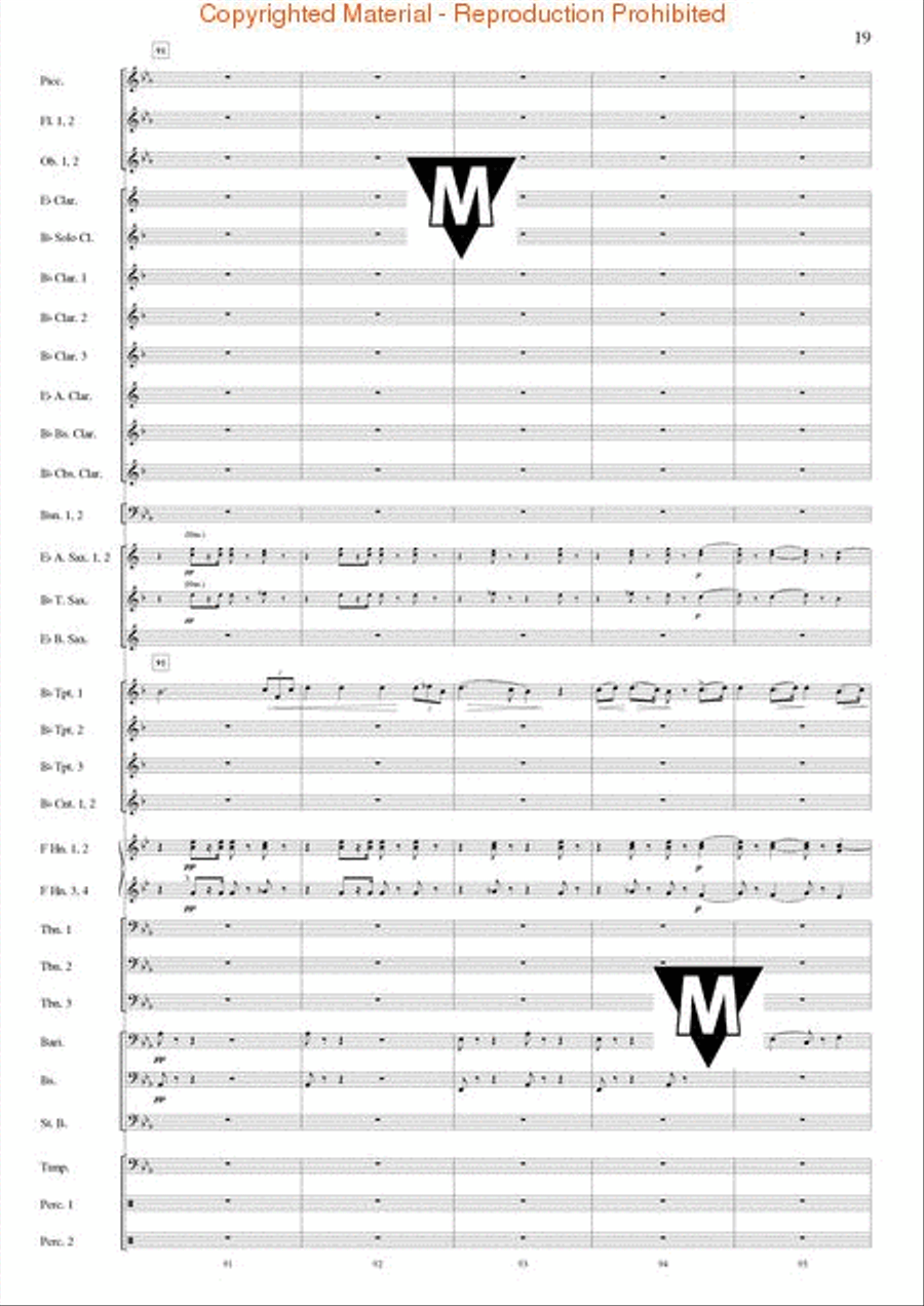 Triumphal March (from Aida) Concert Band scores gallery preview page 20