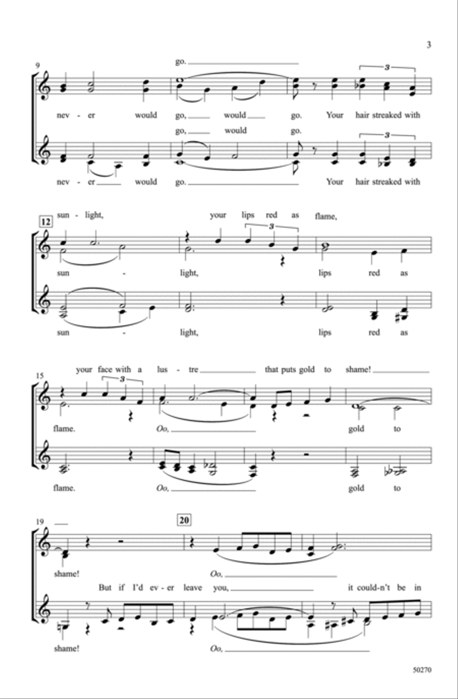 If Ever I Would Leave You Choir scores gallery preview page 2