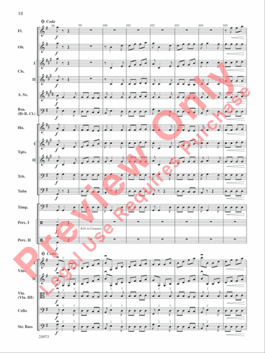 Capriccio Espagnol Full Orchestra scores gallery preview page 19