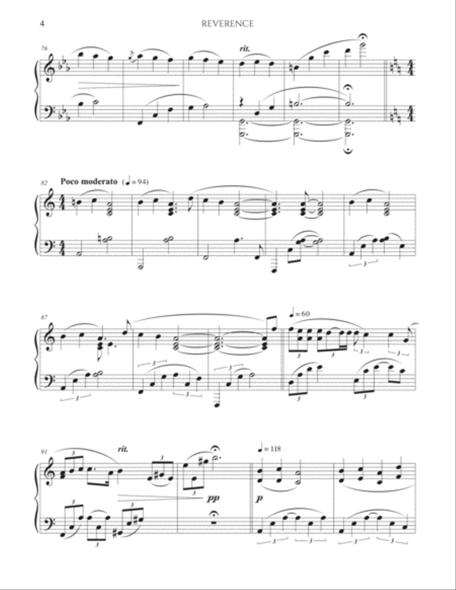 Martin Mayer - Reverence Piano Solo scores gallery preview page 4