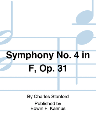 Book cover for Symphony No. 4 in F, Op. 31