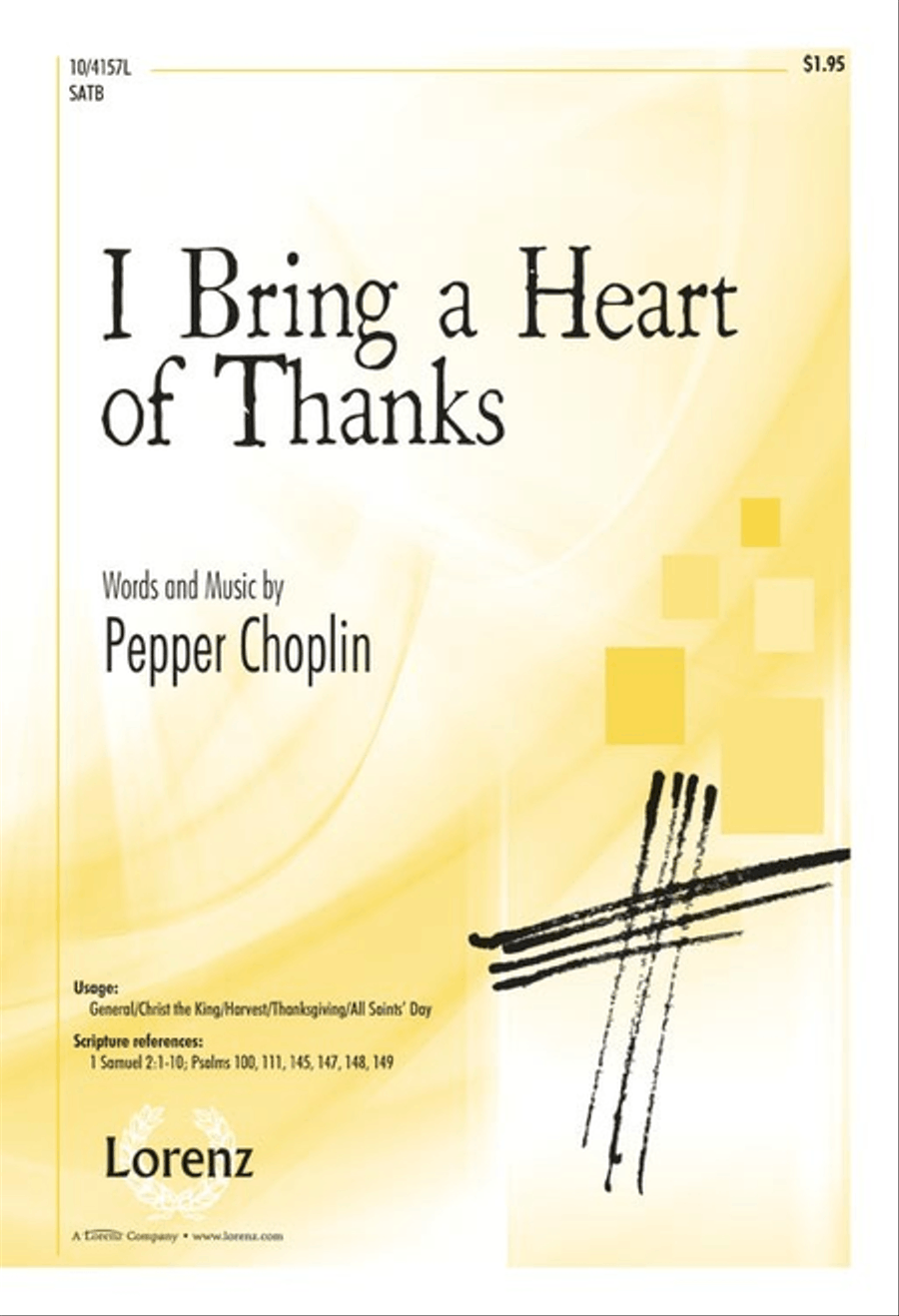 I Bring a Heart of Thanks 4-Part scores gallery preview page 1