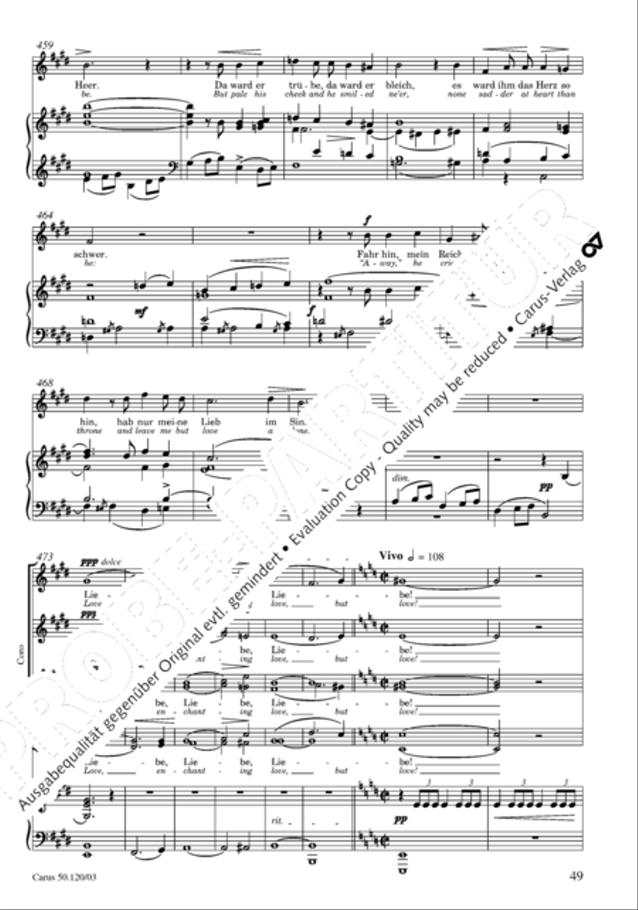 Christoforus + Das Tochterlein des Jairus (Gesamtausgabe, Bd. 9) 4-Part scores gallery preview page 50