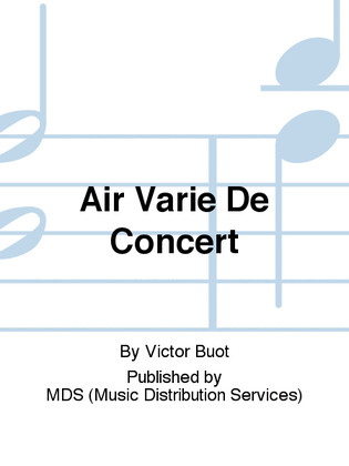 Air varié de Concert