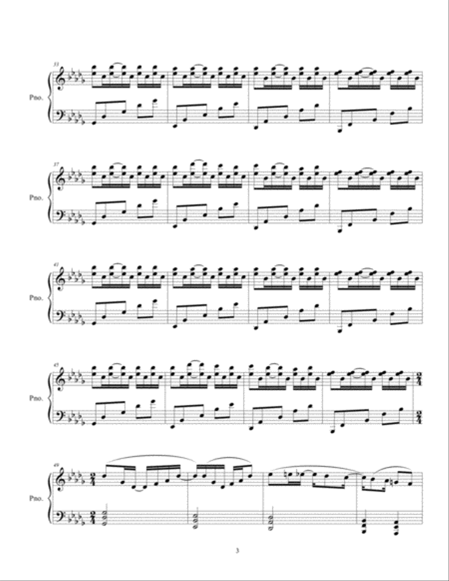 Beware The Strangers Piano Solo scores gallery preview page 3