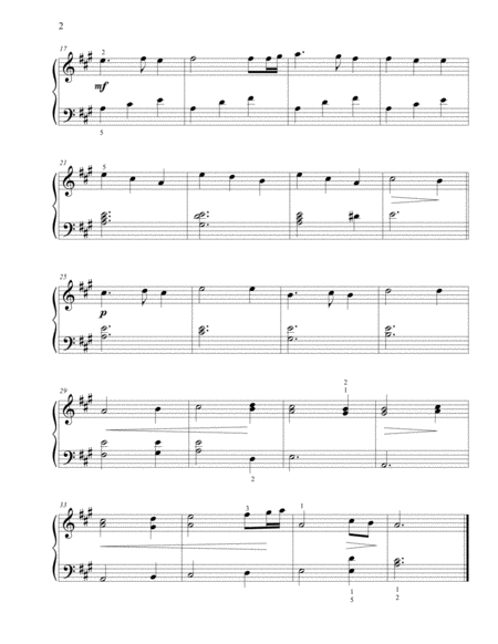Two Themes from Sonata in A Major (Andante grazioso and Rondo alla Turca) - early intermediate piano image number null