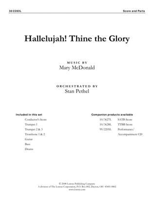 Book cover for Hallelujah! Thine the Glory - Brass and Rhythm