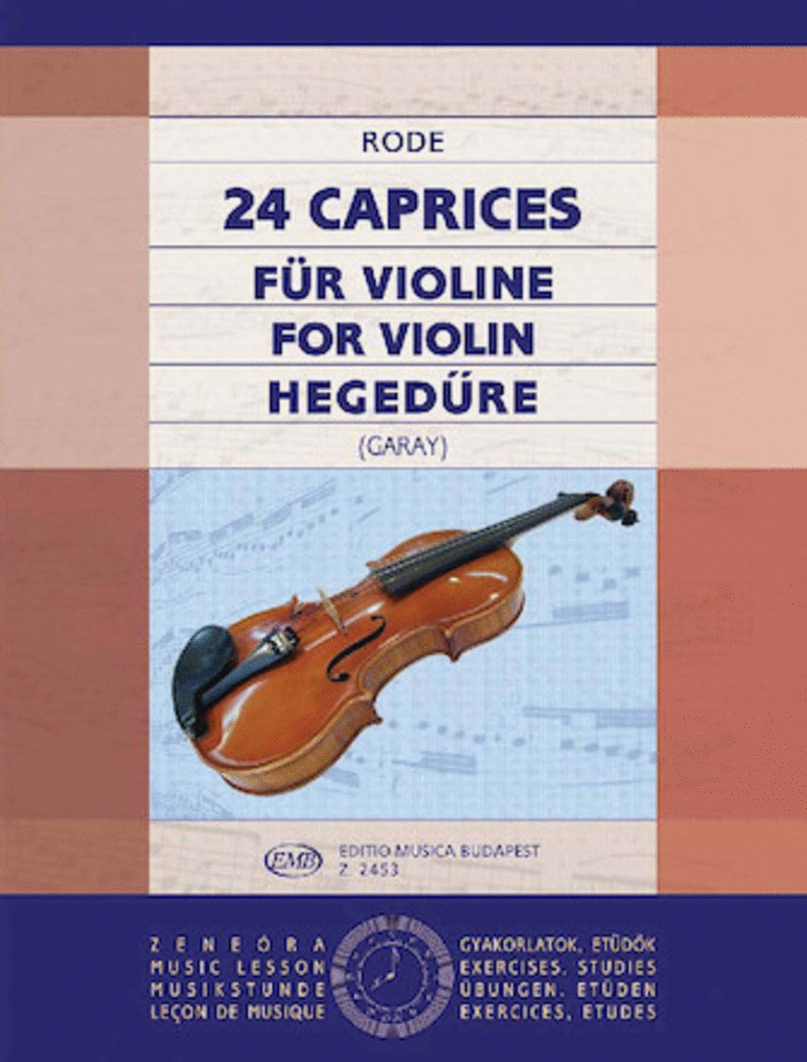 24 Caprices Violin Solo scores gallery preview page 1