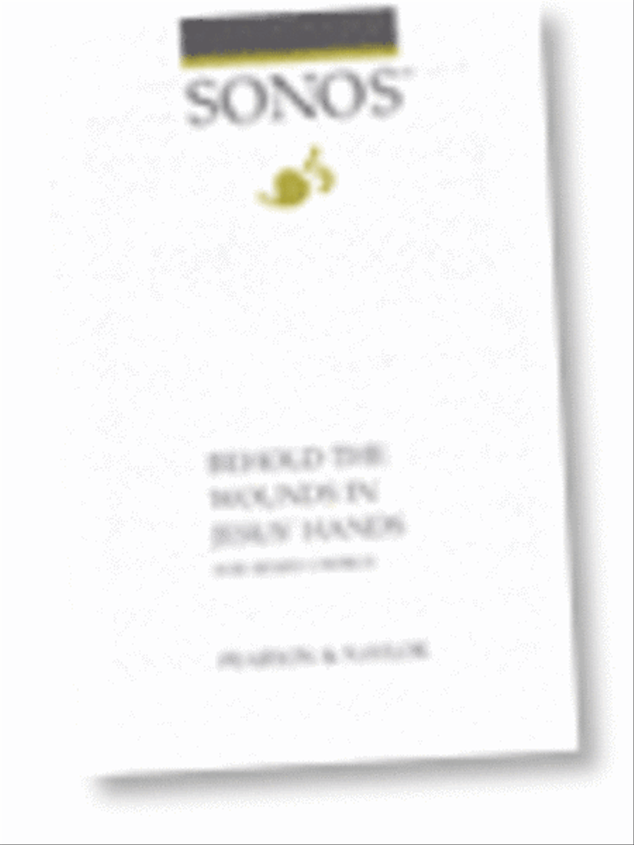 Behold the Wounds in Jesus' Hands - SATB 4-Part scores gallery preview page 1