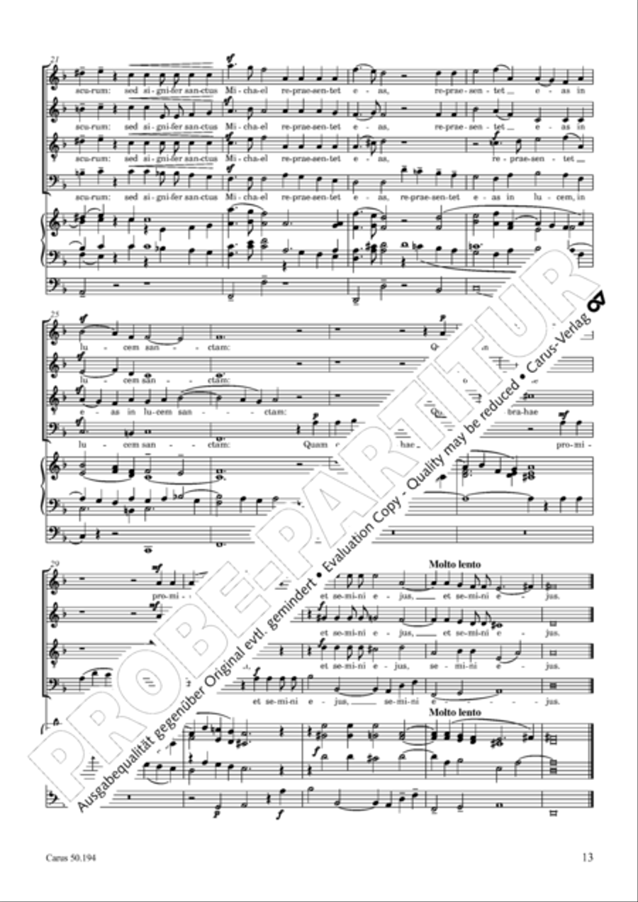 Requiem in D minor 4-Part scores gallery preview page 14