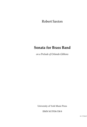Sonata For Brass Band On A Prelude Of O. Gibbons