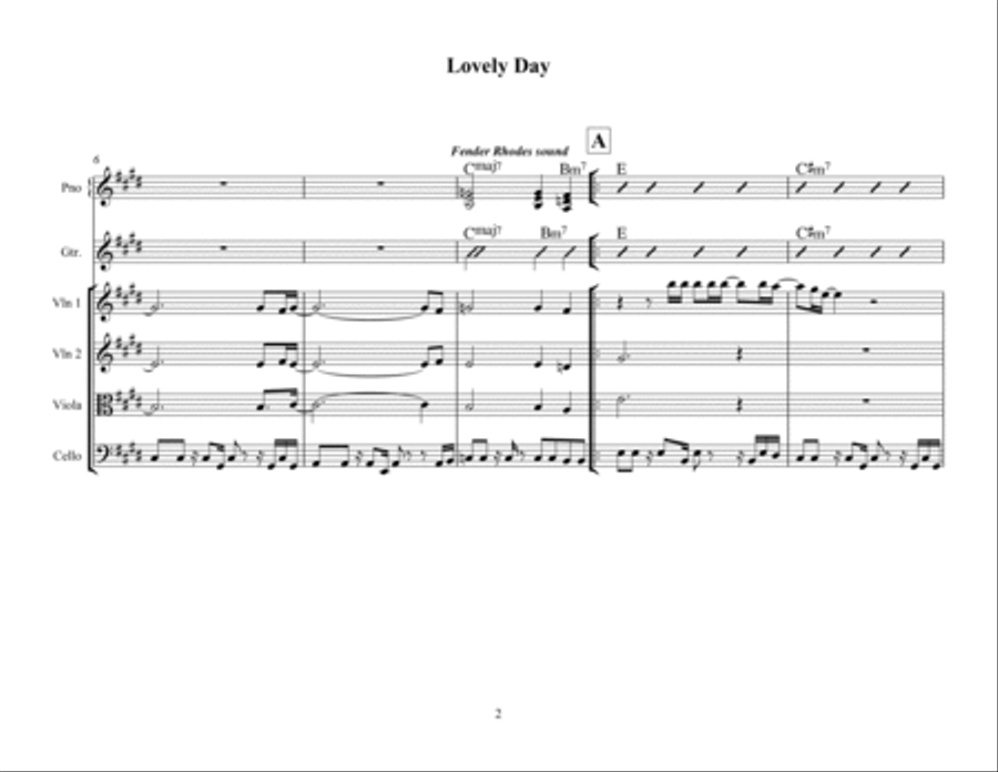 Lovely Day Lovely Day Small Ensemble scores gallery preview page 2