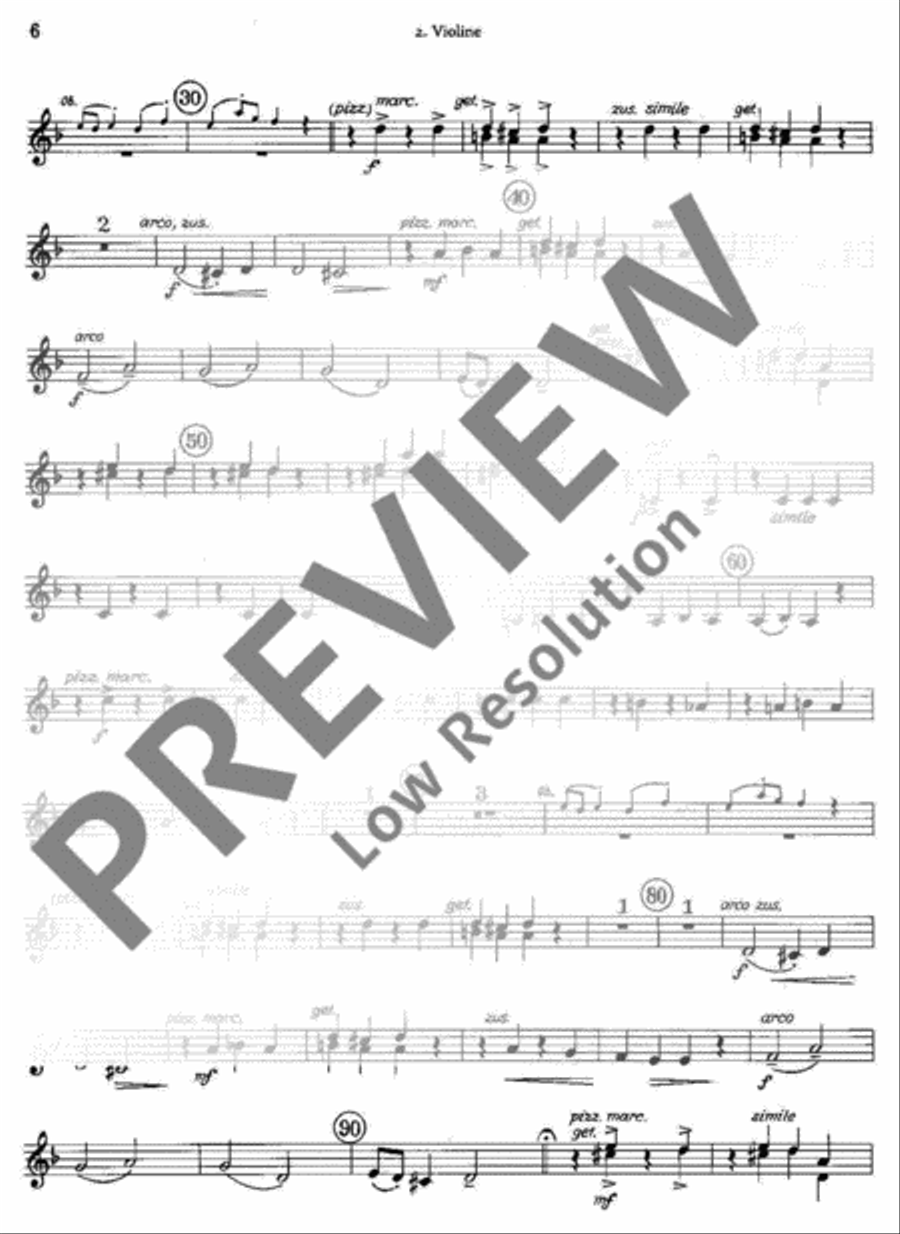 Tanzlieder-Kantate Violin scores gallery preview page 6