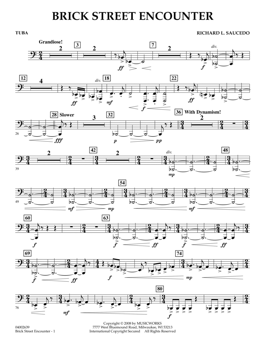 Brick Street Encounter - Tuba Tuba scores gallery preview page 1