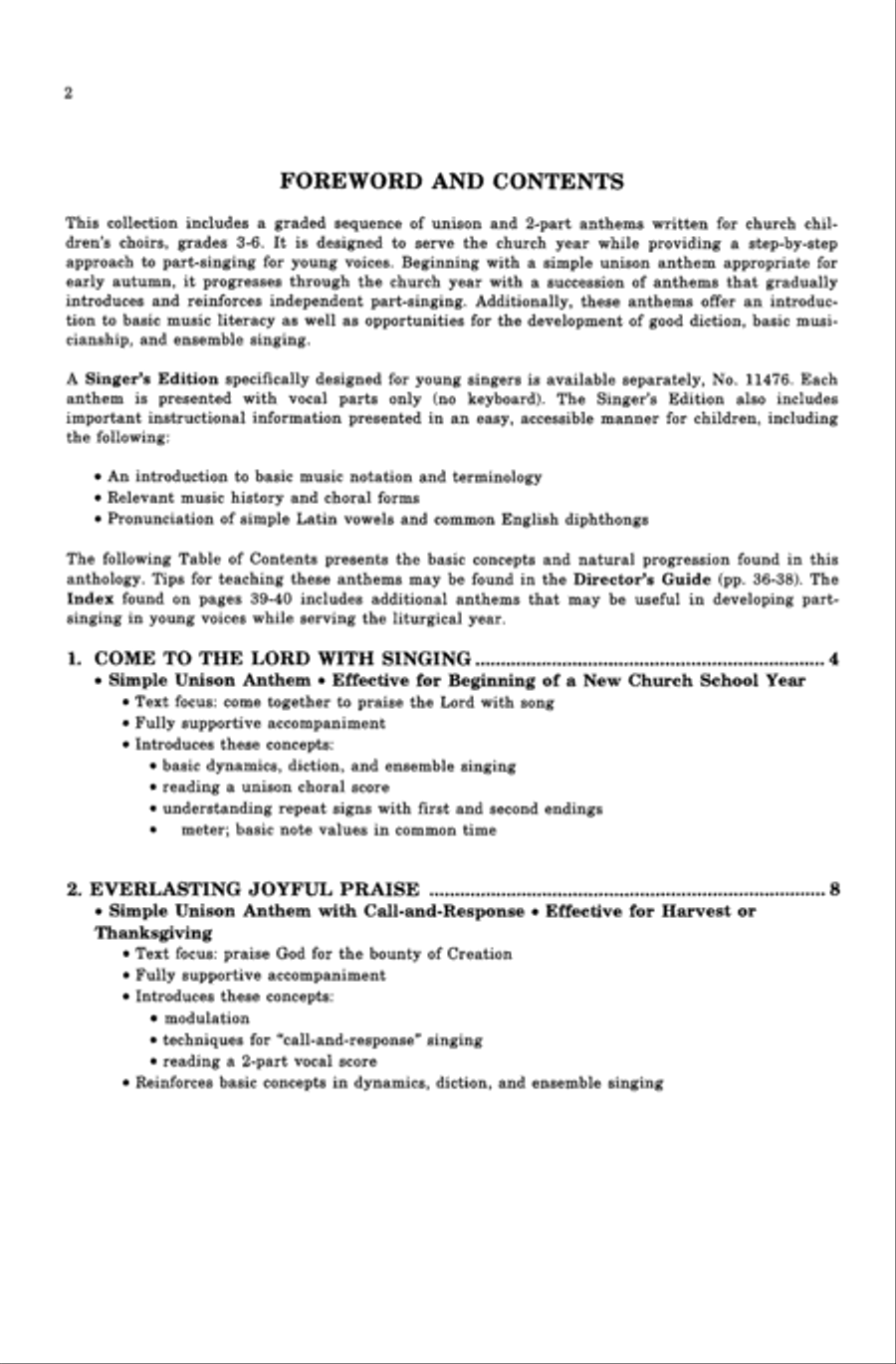 Come to the Lord with Singing Choir scores gallery preview page 2