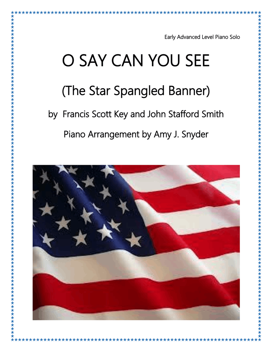 O Say Can You See (The Star Spangled Banner) Piano Solo scores gallery preview page 1