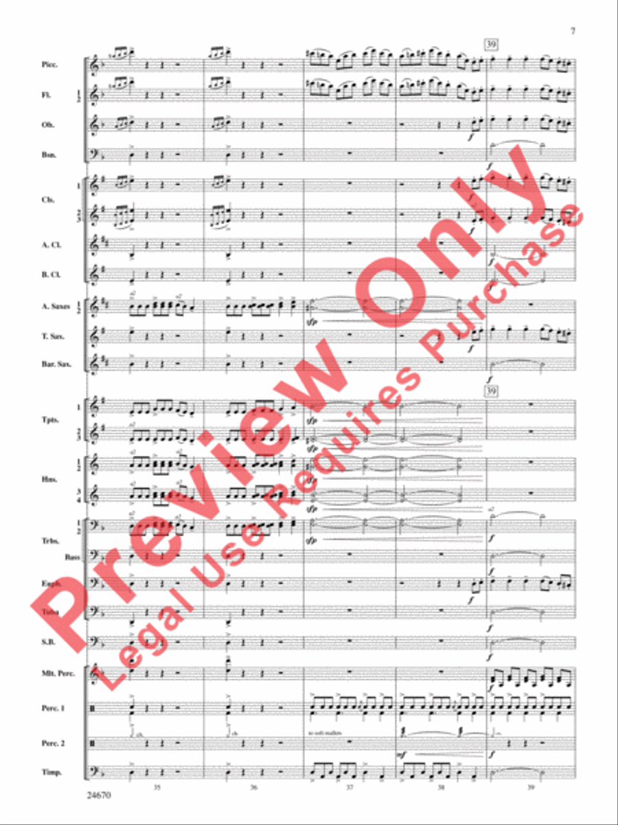 Tsunami Concert Band scores gallery preview page 8