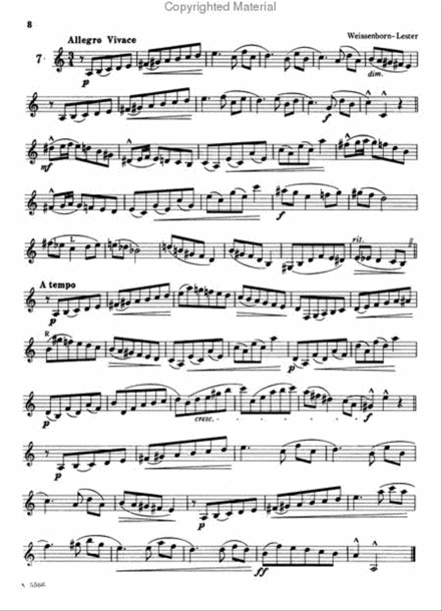 The Advancing Clarinetist B-Flat Clarinet scores gallery preview page 3