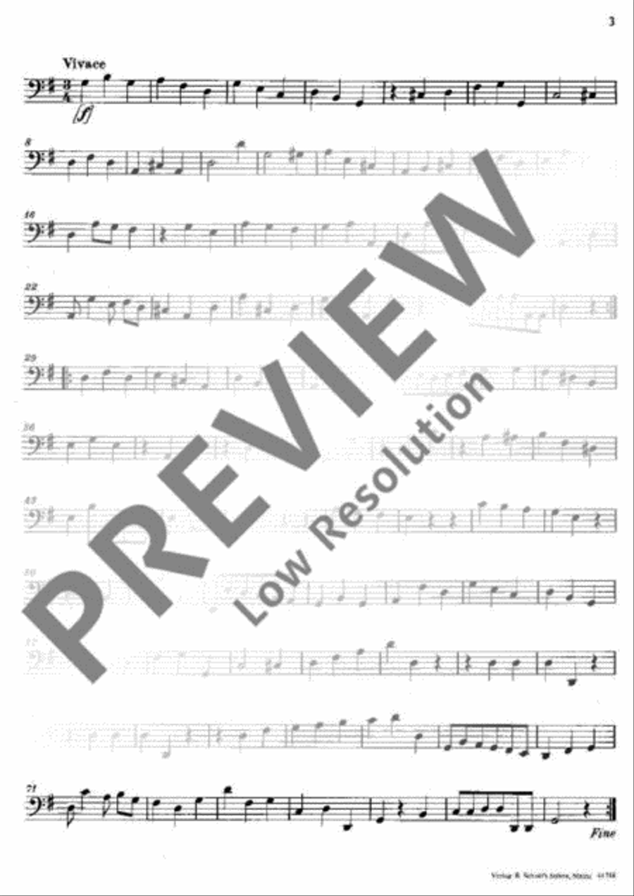 Sonata G major Flute scores gallery preview page 15