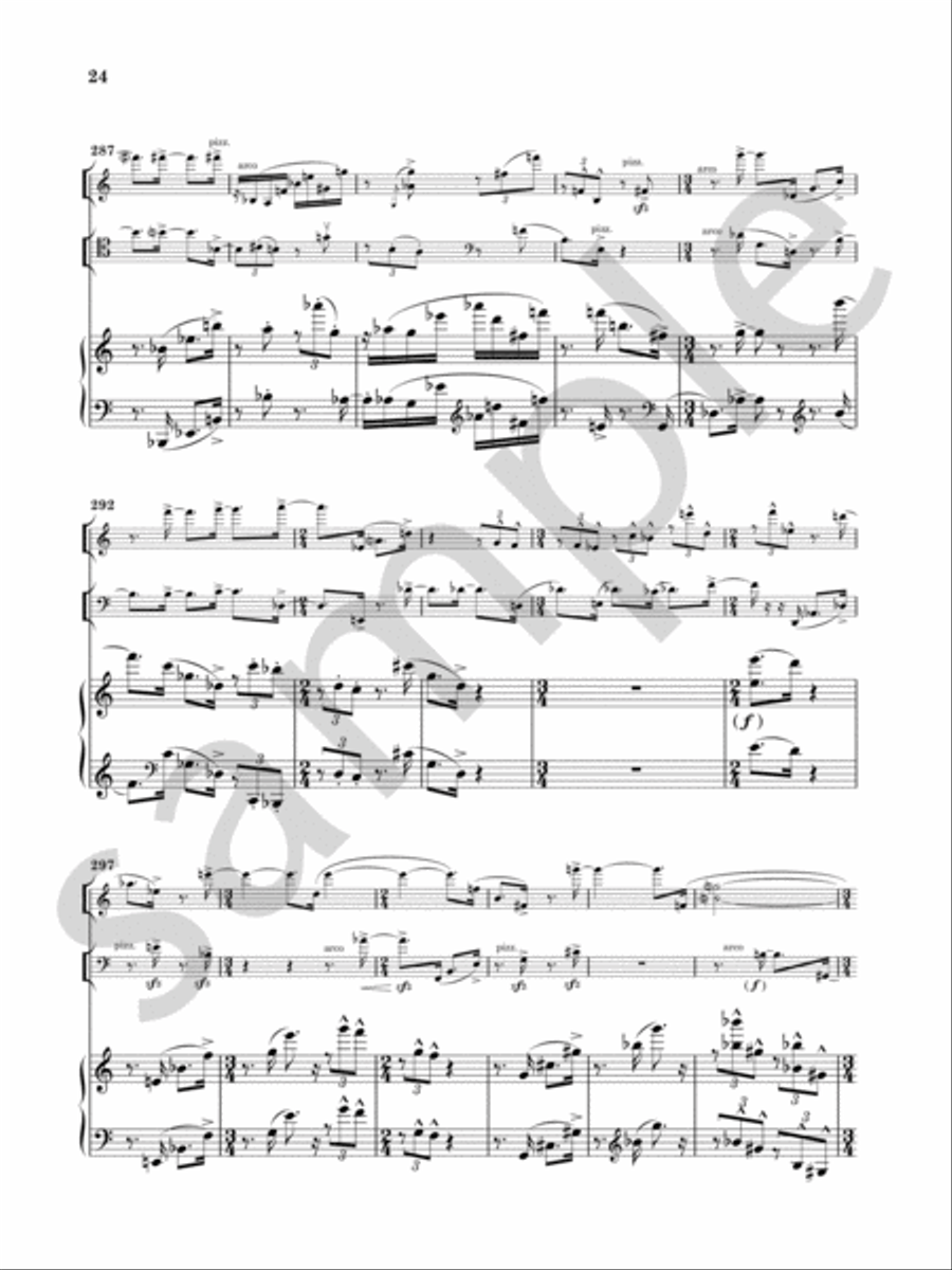 Trio No. 2 Piano Trio scores gallery preview page 11