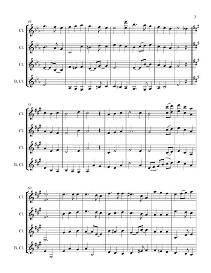 Faith Of Our Fathers and Come Thou Almighty King Woodwind Quartet scores gallery preview page 3