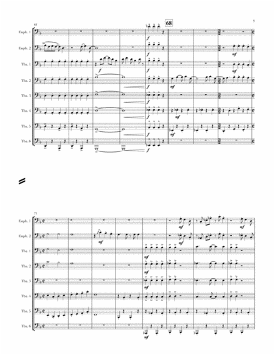 Martha My Dear Brass Ensemble scores gallery preview page 5