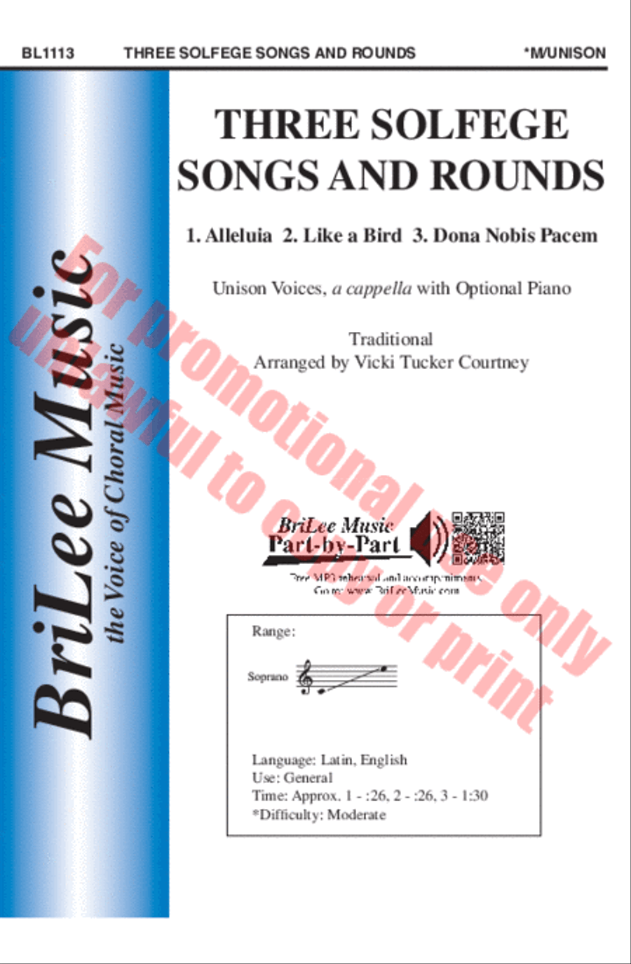 Three Solfege Songs and Rounds Choir scores gallery preview page 2