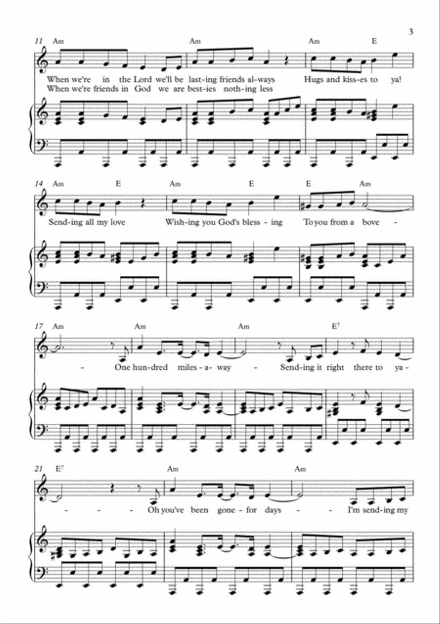 Sending My Love Sending My Love Voice scores gallery preview page 3