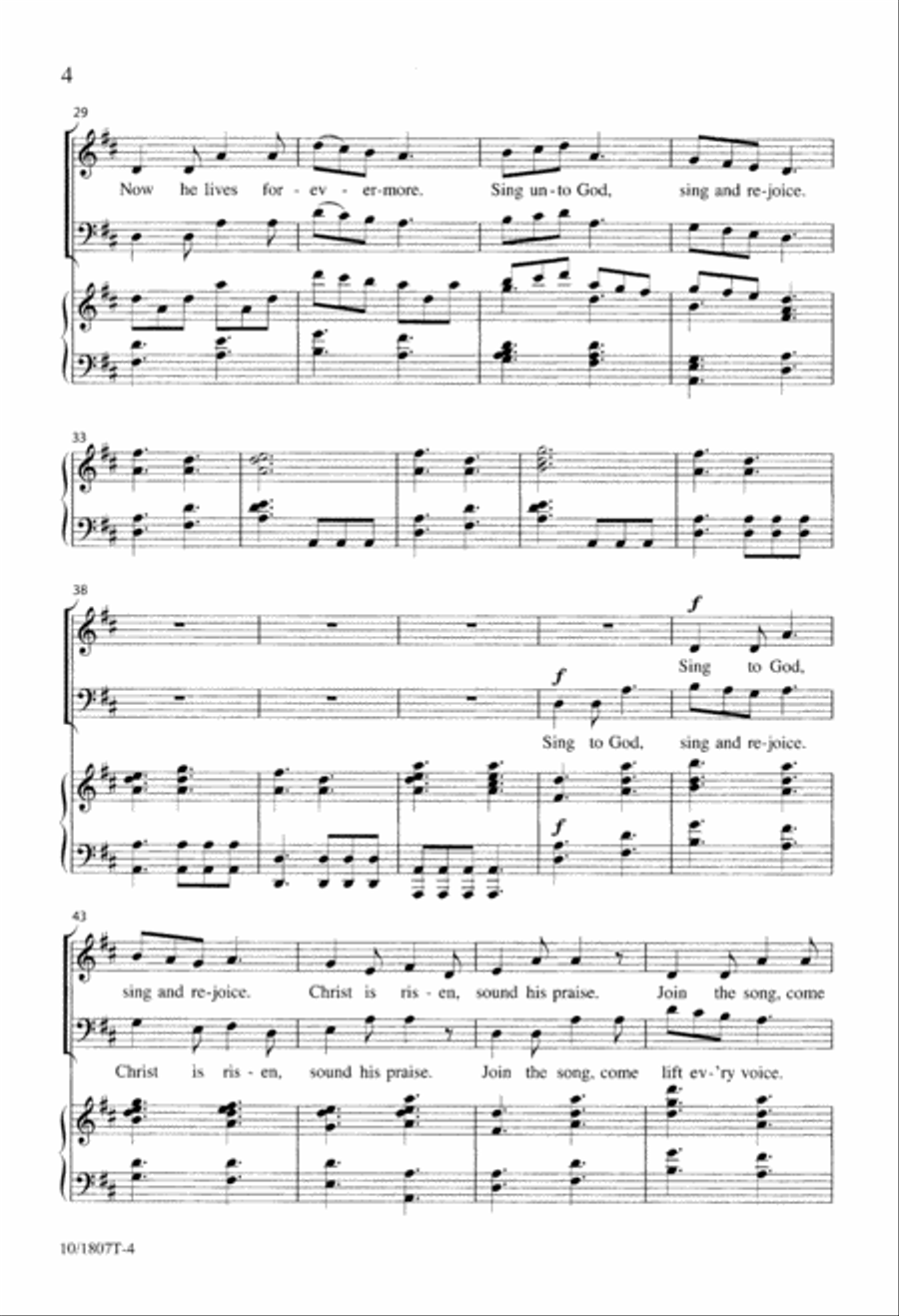 Sing to God, Sing and Rejoice 4-Part scores gallery preview page 4