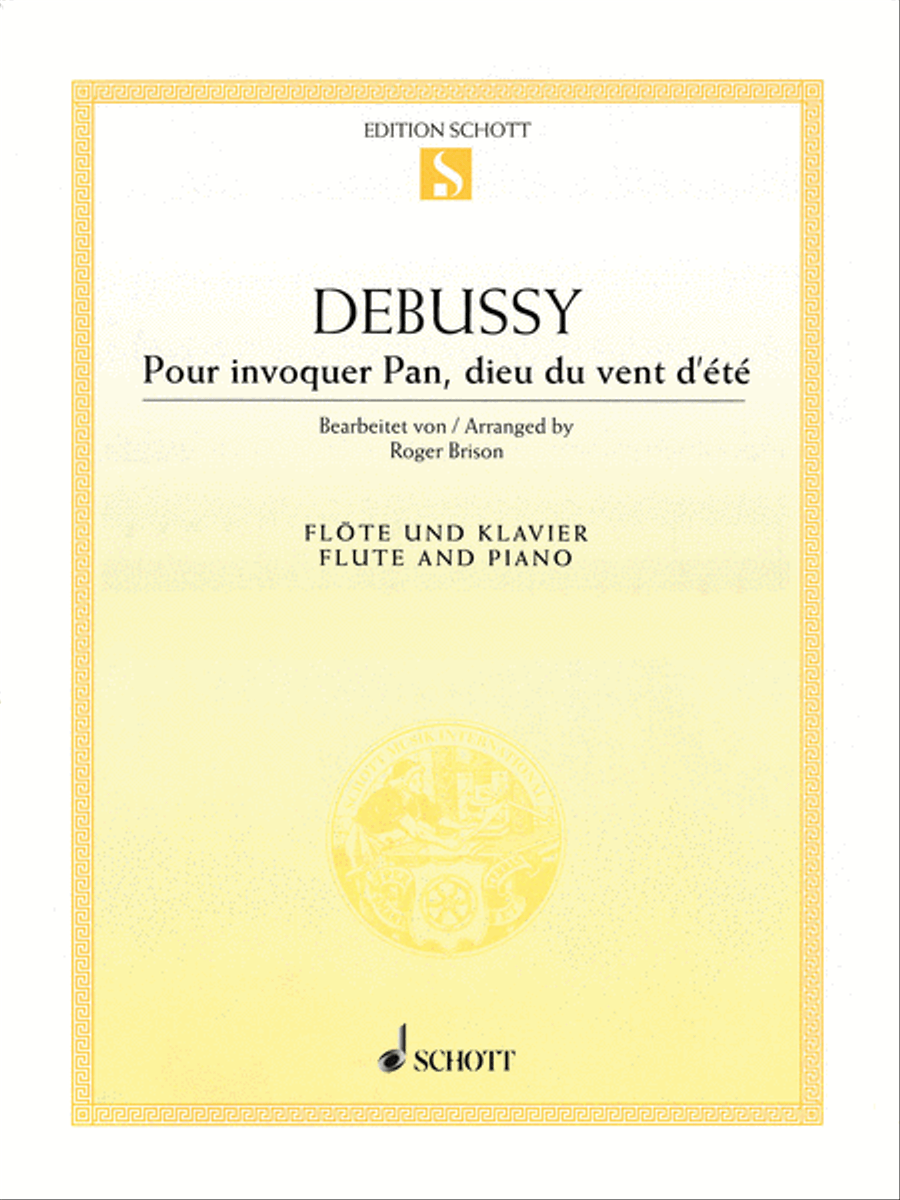 Pour Invoquer Pan, Dieu Du Vent D'ete Flute Solo scores gallery preview page 1