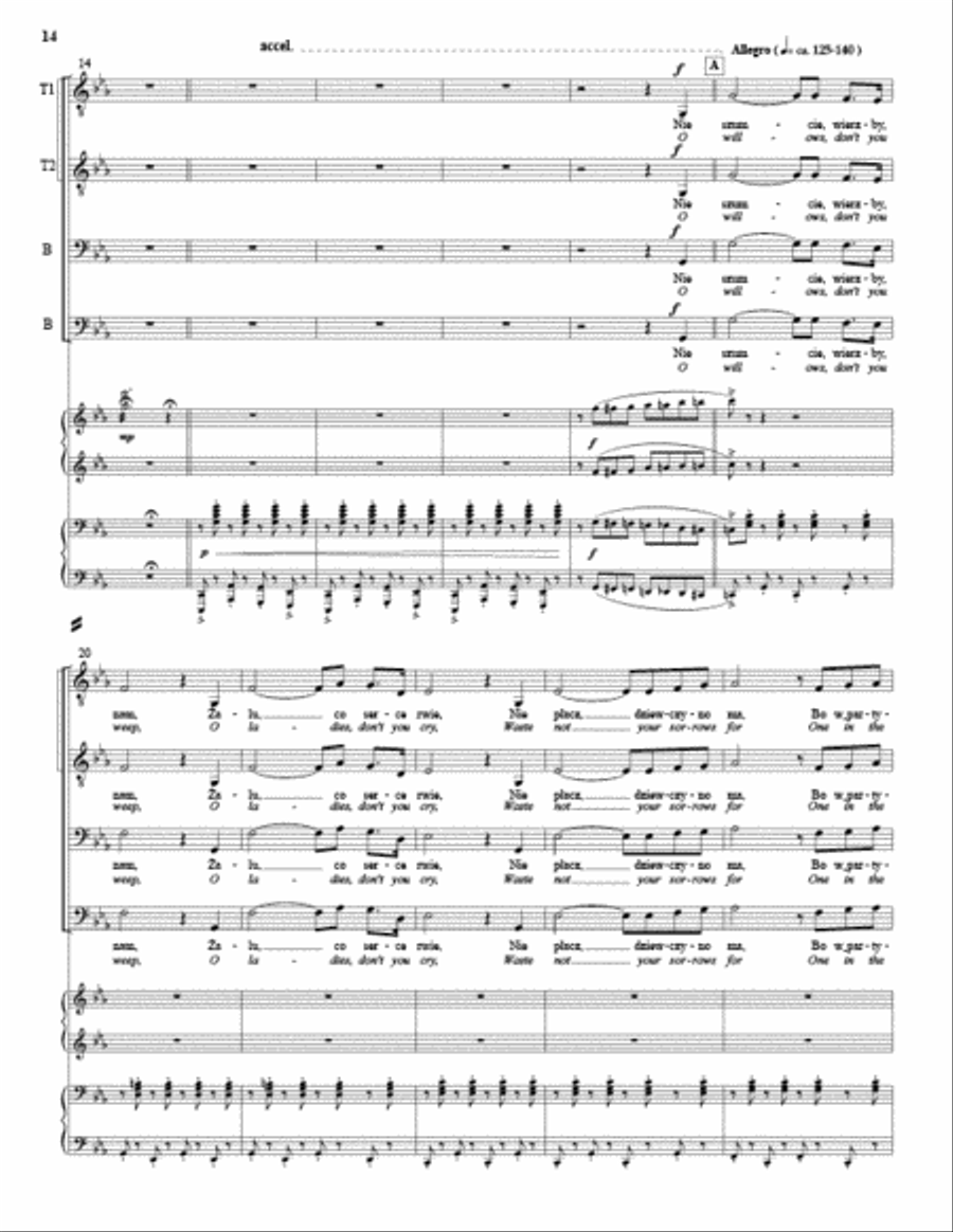 Three Polish War Songs (TTBB) TTBB scores gallery preview page 7