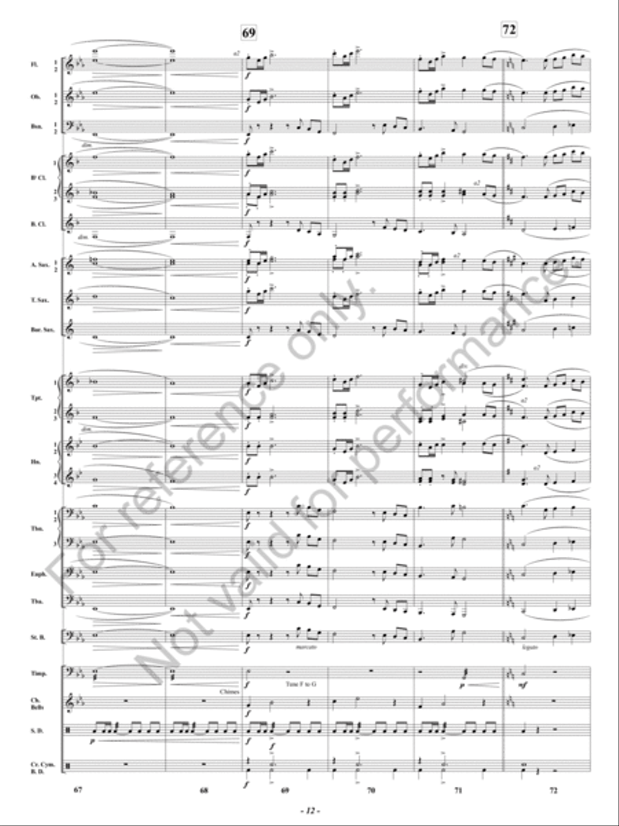 To Those Who Dream Concert Band scores gallery preview page 13