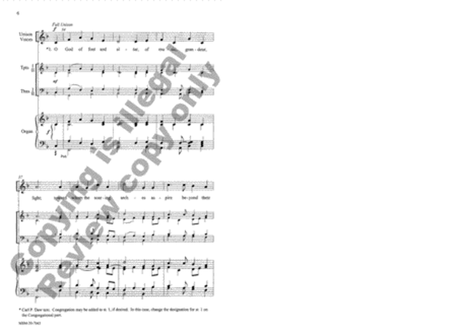 O God of Font and Altar (Choral Score) image number null