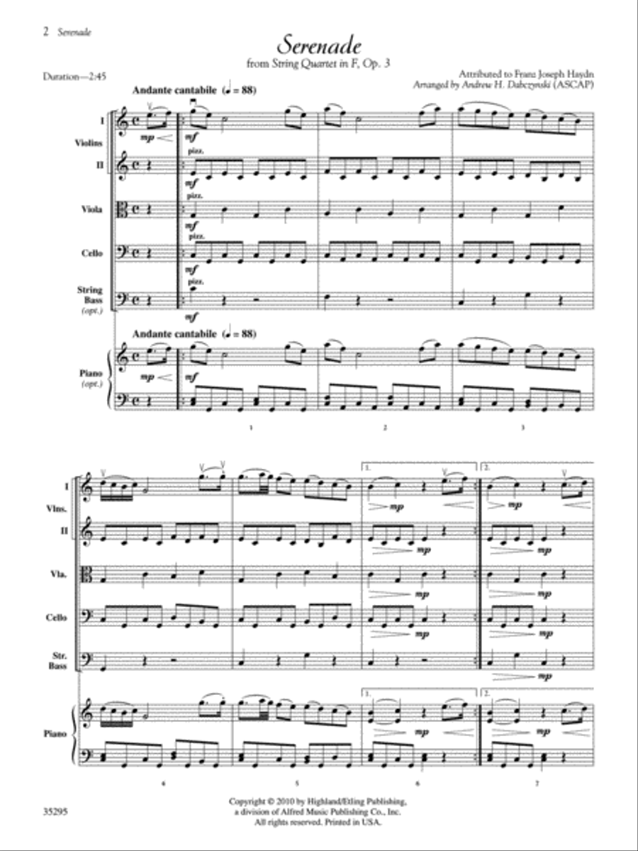 Classic String Quartets for Festivals, Weddings, and All Occasions String Quartet scores gallery preview page 3