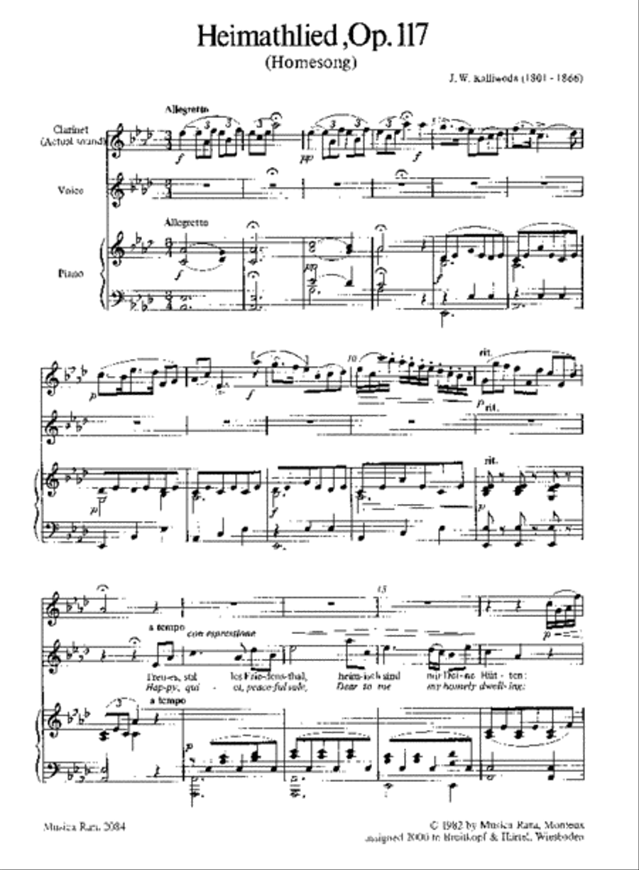 Homesong Op. 117 Voice scores gallery preview page 2