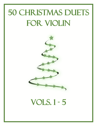Book cover for 50 Christmas Duets for Violin