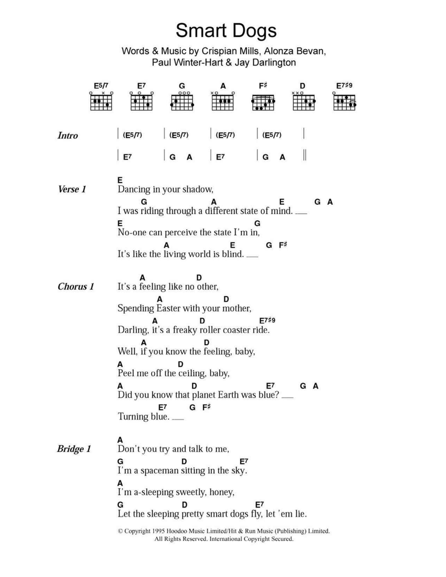Smart Dogs Acoustic Guitar scores gallery preview page 1