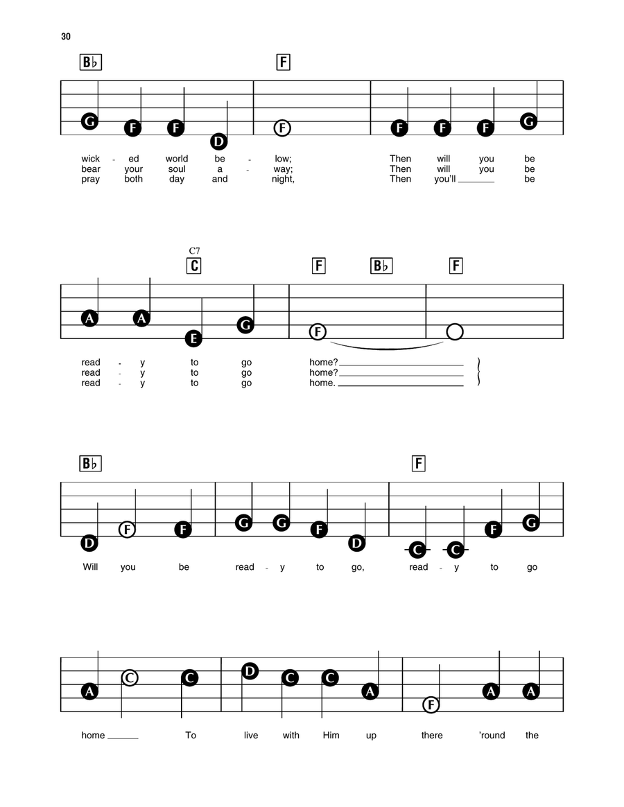 Ready To Go Home Electronic Keyboard scores gallery preview page 2