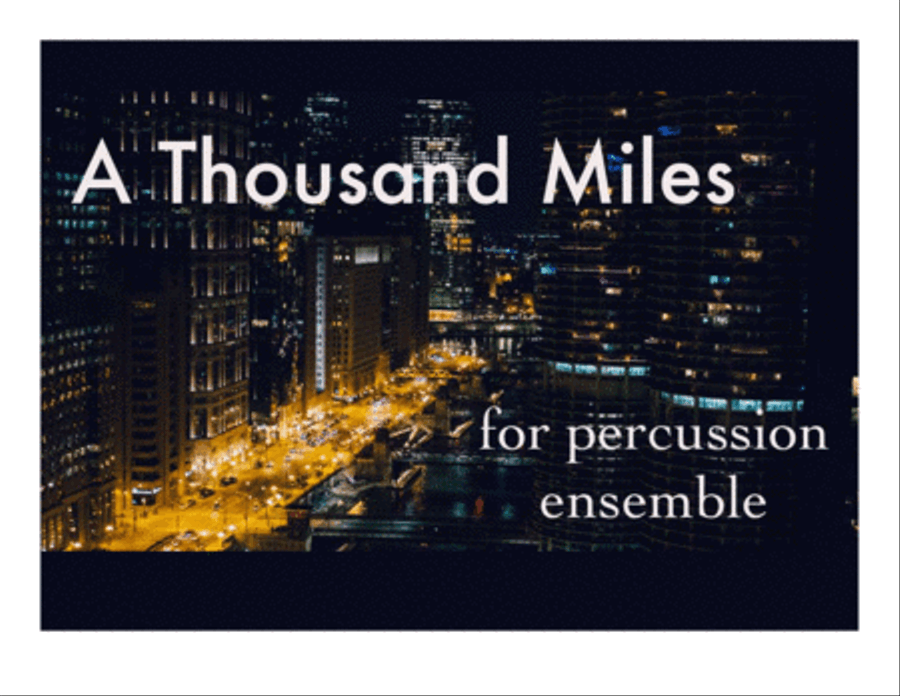 A Thousand Miles Percussion Ensemble scores gallery preview page 1