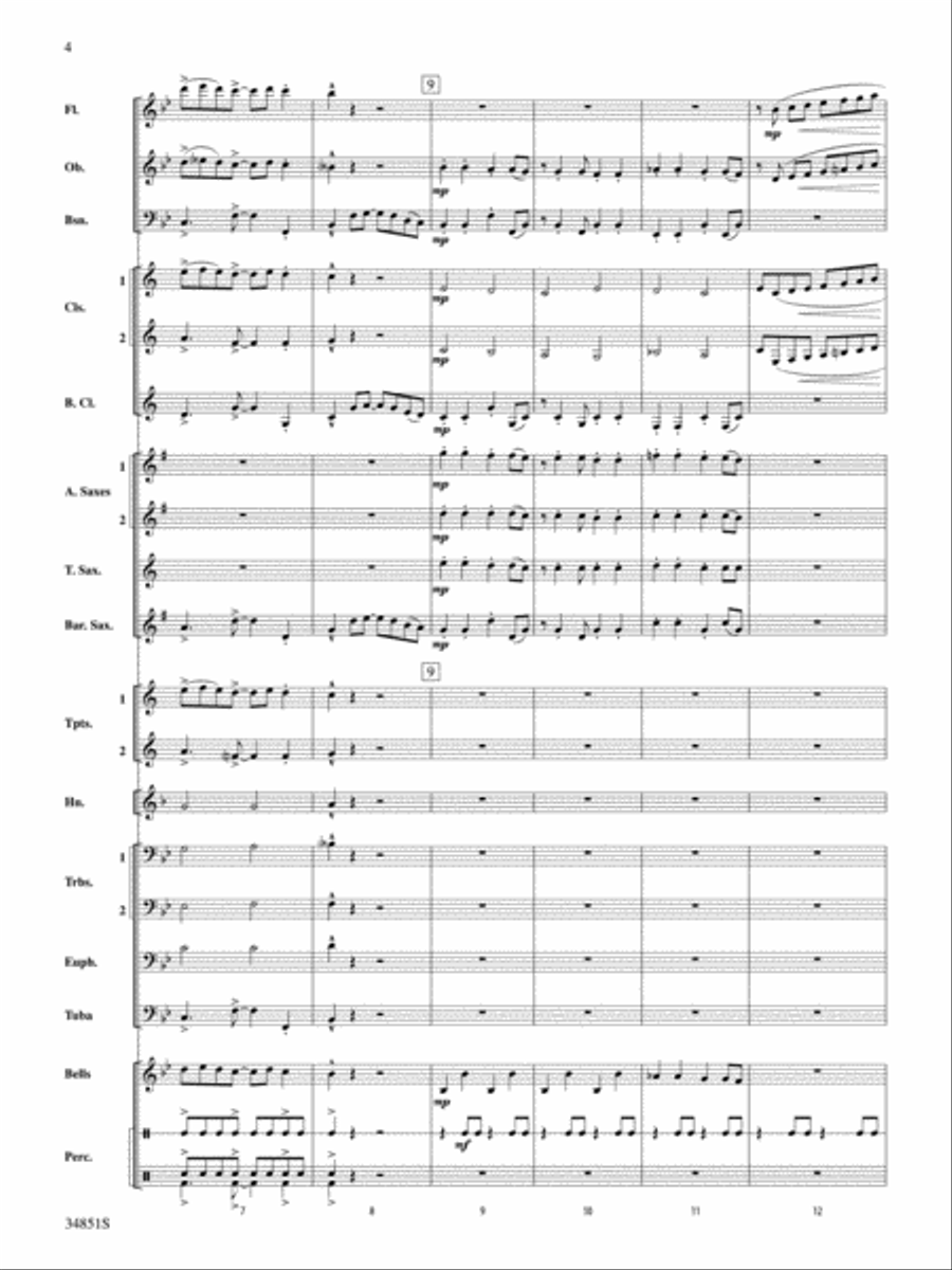 Jamaican Sailaway Jamaican Sailaway Concert Band scores gallery preview page 3