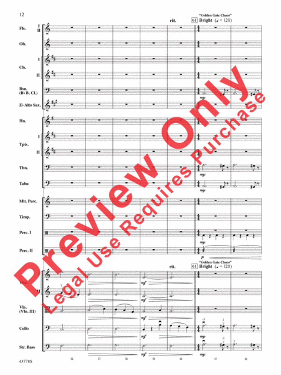 Godzilla Full Orchestra scores gallery preview page 32