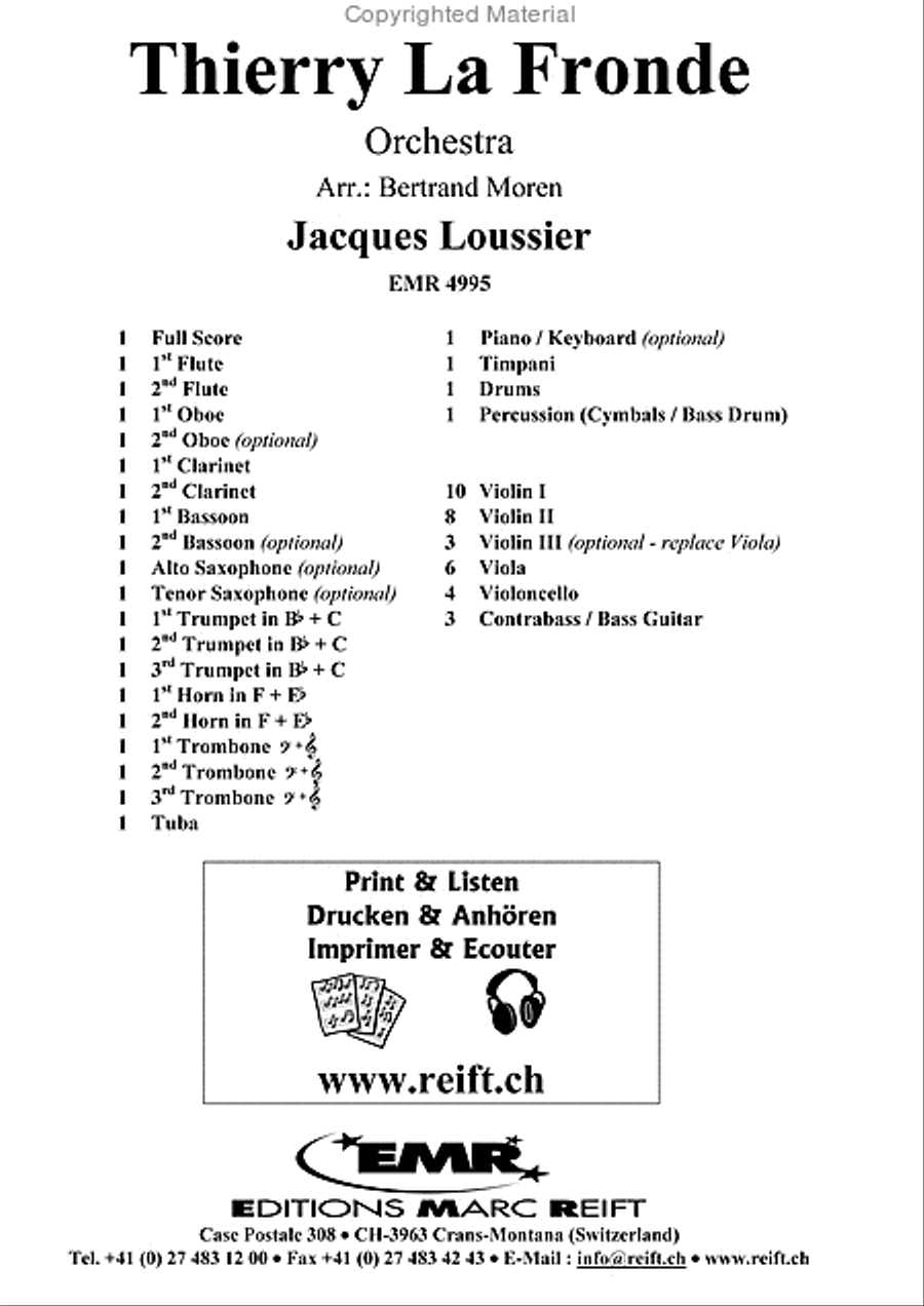 Thierry La Fronde Orchestra scores gallery preview page 2