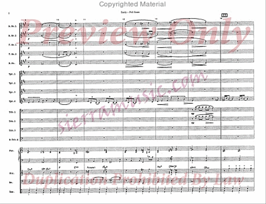 Emily Big Band scores gallery preview page 3