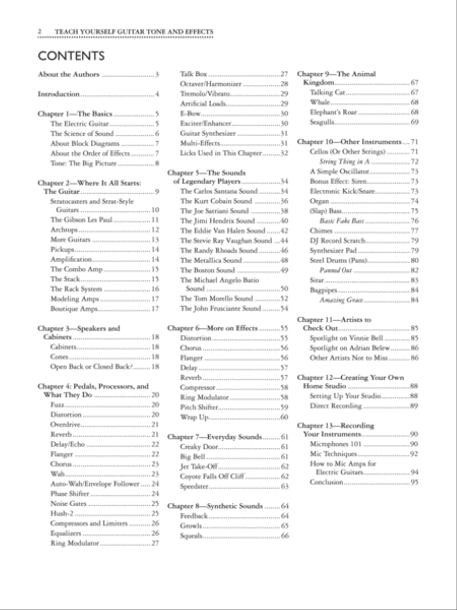 Teach Yourself Guitar Tone and Effects Easy Guitar scores gallery preview page 2