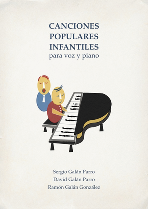Book cover for Melodías populares infantiles para voz y piano