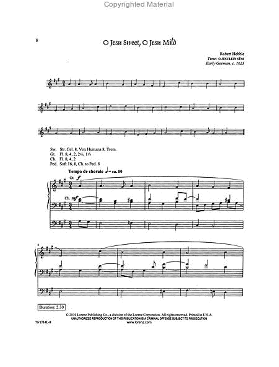 Hear the Angels Sing Organ Solo scores gallery preview page 3